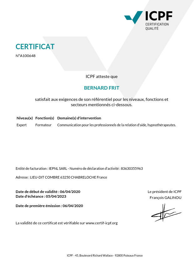 Certificat